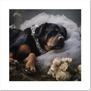 Rottweiler Bride Posters and Art